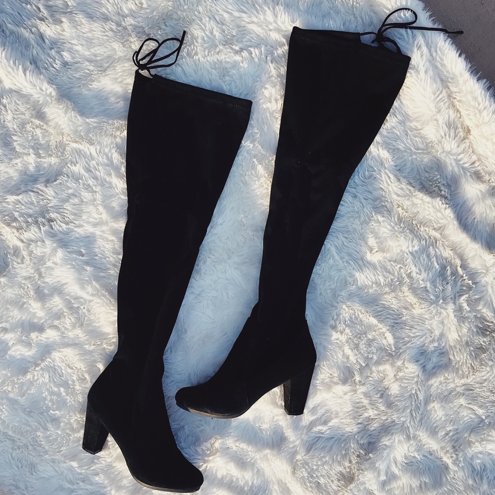 Thigh High Black Boots